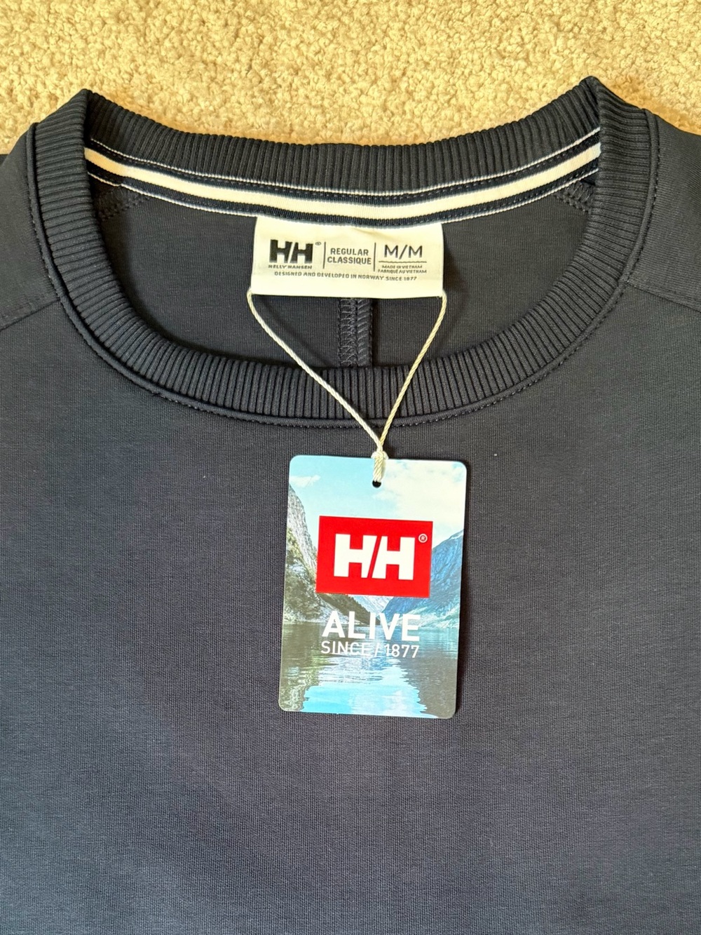 Helly Hansen Capri Navy T-Shirt Dress Women’s Size M Cotton Blend NWT - Picture 3 of 10